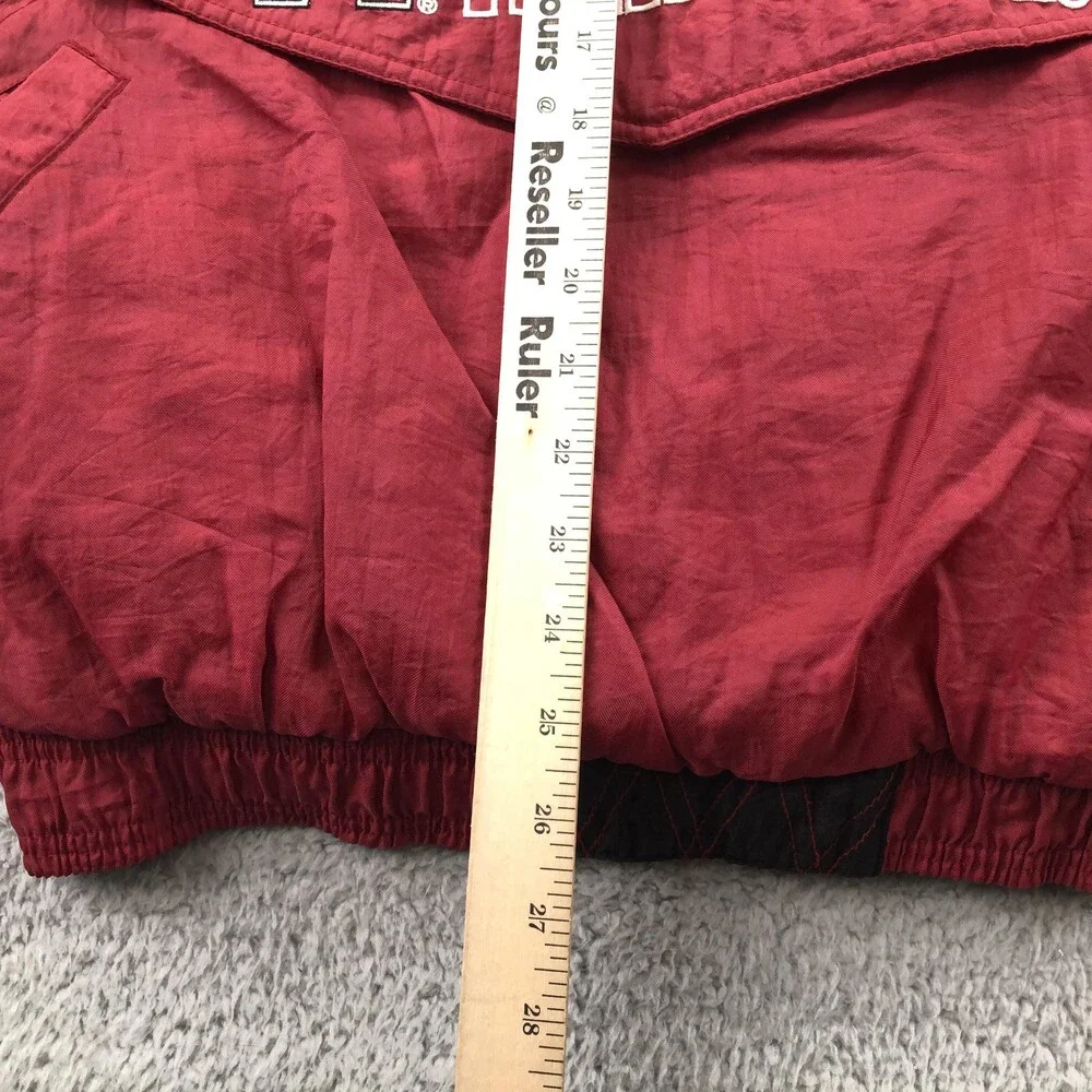 Vintage Arkansas Razorbacks Jacket Mens Large Kangaroo Pouch Starter Pullover